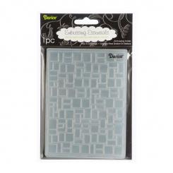 Darice Embossing-Prägeschablone brick wall pattern 10,8x14,6cm 