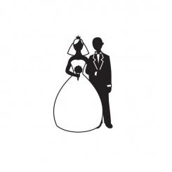 Darice Embossing-Prägeschablone bride groom 14,6x10,8cm 