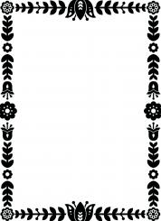 Darice Embossing-Prägeschablone floral border 14,6x10,8cm 