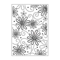Darice Embossing-Prägeschablone petal 14,6x10,8cm 