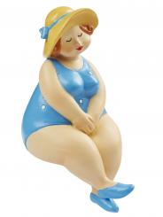 Dekofigur Badefigur 10 cm, blau 
