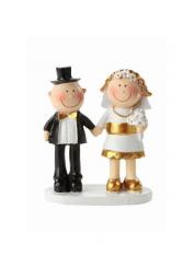 Dekofigur CREApop Jubiläumspaar gold 50 Jahre, 5,5 cm 
