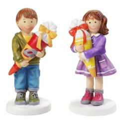 Dekofigur CREApop Junge m. Schultüte, 8,5 cm 