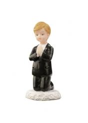 Dekofigur CREApop Kommunion/Konfirmation Junge 6,5 cm, knieend 
