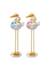 Dekofigur CREApop Storch Babygirl, 7,5 cm 