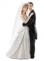 Dekofigur Hochzeitspaar I ca. 10,5 cm mit Schleier 