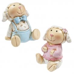 Dekofigur Schaf blau ca. 4 cm 