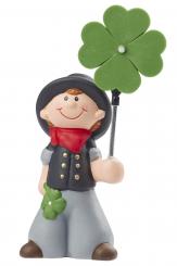 Dekofigur Schornsteinfeger mit Clip, 10 x 5,8 cm 