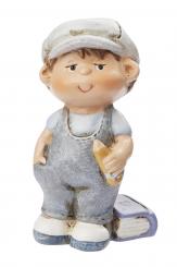 Dekofigur Schulkind "Max" ca. 5 cm, stehend 