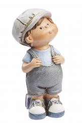 Dekofigur Schulkind "Max" ca. 9 cm, stehend 
