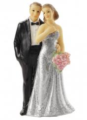 Dekofigur Silberpaar II ca. 10 cm 