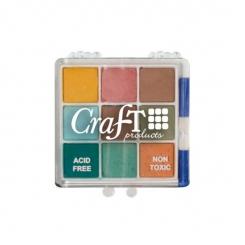 Dekor. Kreide Set 9 Farben earthy wonders Box 10,5x10,5cm 