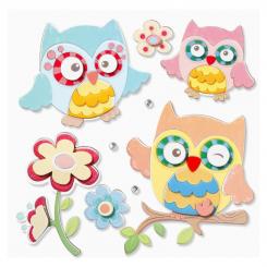 Dekosticker 3 D Sticker Eulen II, 30 x 30 cm 