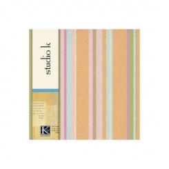 Designer papers K & Company orange stripes 21,6X21,6 /36 B 