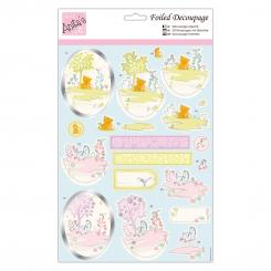 Docrafts 3D-Stanzbogen mit Silberfolie - Anita's - Tigerjunges 