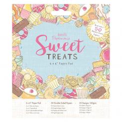 Docrafts Papermania Papierblock 15 x 15cm (50 Blatt) - Sweet Treats 