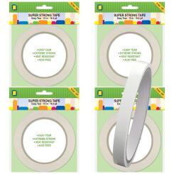 Doppelseitiges Super Strong Klebeband Hitzebeständig flach transparent 15m x 