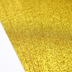 Dovecraft Glitterkarton Doppelseitig DIN A4  350g/m²  - 6 Bögen - Gold 
