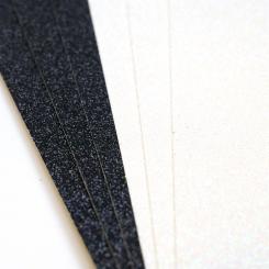 Dovecraft Glitterkarton Doppelseitig DIN A4  350g/m²  - 6 Bögen - Schwarz & Weiß 