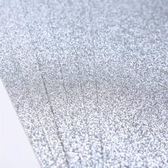 Dovecraft Glitterkarton Doppelseitig DIN A4  350g/m²  - 6 Bögen - Silber 