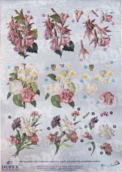 Dufex - Metallgravur 3D Bogen "Stanzbogen" Nelken, Fuchsien 