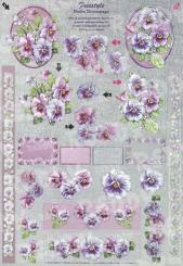 Dufex - Metallgravur 3D Bogen Stiefmütterchen 