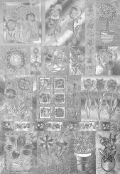 Dufex Metallgravur Motivbogen A4 Blumen 