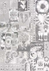 Dufex Metallgravur Motivbogen A4 Herzen 