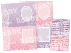 Dufex Multifunktionskarten Set orientalisch, rosé-flieder 