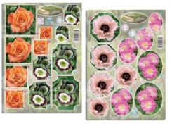 Dufex Shimmer 2 Pyramiden Stanzbögen Blumen 1 