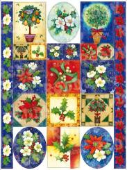 Dufex Stickerbogen Traditionelle Blumenmotive 