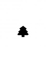 Easy Punch Stanzer klein / Weihnachtsbaum 14x15mm 