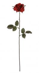 Edle Dekorations Rose am Stiel rot 64cm 