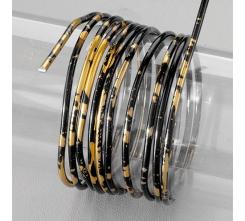 Efco Aludraht Aluminiumdraht ø 2mm x 2m rund, DUOCOLOR schwarz gold schwarz gold