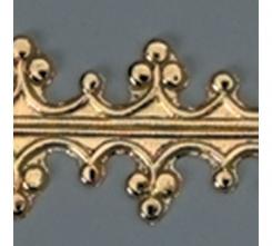 Efco Kerzen - Wachsborte König gold 240x15mm 