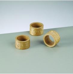 Efco Papp Art Serviettenring mit Rosenprägung 