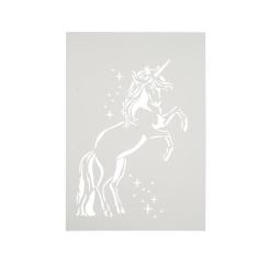 Efco Schablonen - Stencil transparent DIN A4 - Einhorn 1-teilig 
