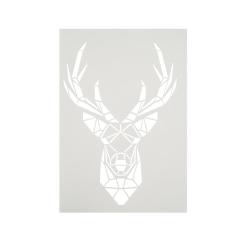 Efco Schablonen - Stencil transparent DIN A4 - Hirschkopf Trophäe 1-teilig 