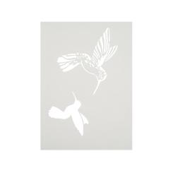 Efco Schablonen - Stencil transparent DIN A4 - Kolibris 2-teilig 
