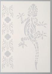 Efco Schablonen - Stencil transparent DIN A4 - Salamander 2-teilig 