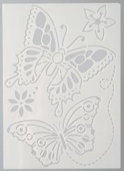 Efco Schablonen - Stencil transparent DIN A4 - Schmetterling 4-Teilig 