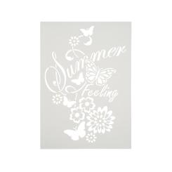Efco Schablonen - Stencil transparent DIN A4 - Summer Feeling 1-teilig 