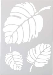 Efco Schablonen - Stencil transparent DIN A5 - Blätter 3-teilig 