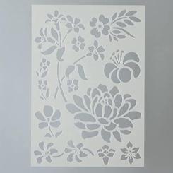 Efco Schablonen - Stencil transparent DIN A5 - Blüten 10-teilig 