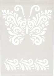 Efco Schablonen - Stencil transparent DIN A5 - Schmetterling 2-teilig 