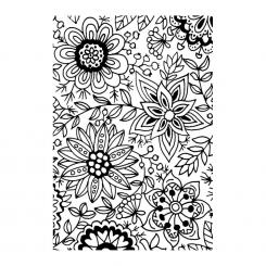 Efco Stempel Clear „Blossoms“, transparent, A7/ 74 x 105 mm, 1-teilig 