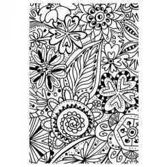 Efco Stempel Clear Floral, transparent, A7/ 74 x 105 mm, 1-teilig 