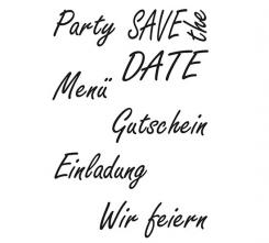 Efco Stempel Clear Gutschein transparent, A7/ 74 x 105 mm, 6-teilig 