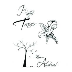 Efco Stempel Clear In stiller Trauer, transparent, A7/ 74 x 105 mm, 2-teilig 