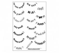 Efco Stempel Clear Lehrer 3, transparent, A7/ 74 x 105 mm, 18-teilig 